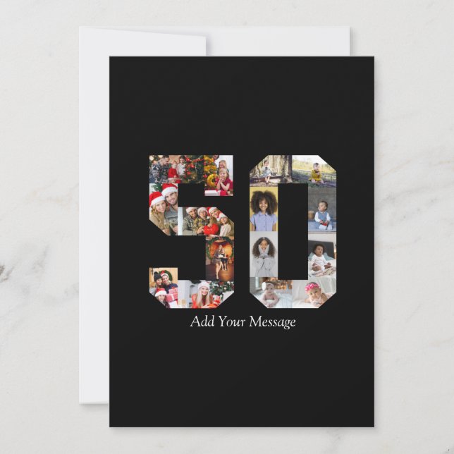 Cartes Pour Fêtes Annuelles Collage photo numéro 50 (Devant)