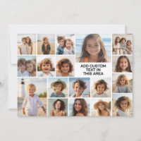 Collage photo personnalisé 18 sur tout l'espace