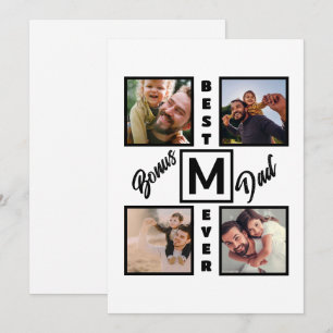Cartes Pour Fêtes Annuelles Collage photo personnalisé moderne pour papa suppl
