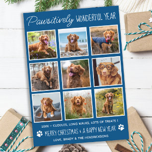 Cartes Pour Fêtes Annuelles Collage photo personnalisé pour chien, Bilan de l'
