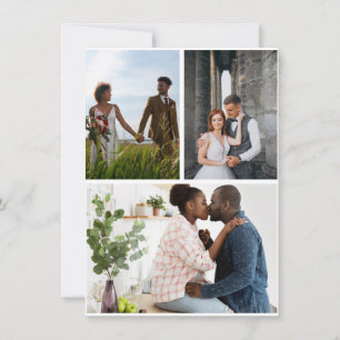 Cartes Pour Fêtes Annuelles Collage photo simple 3