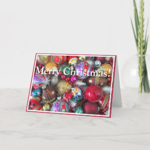 Cartes Pour Fêtes Annuelles Collection colorée d'ornement de Noël
