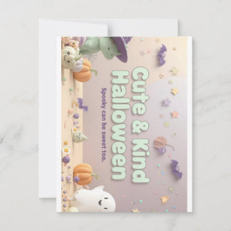 Cartes Pour Fêtes Annuelles Collection "Cute & Kind Halloween"