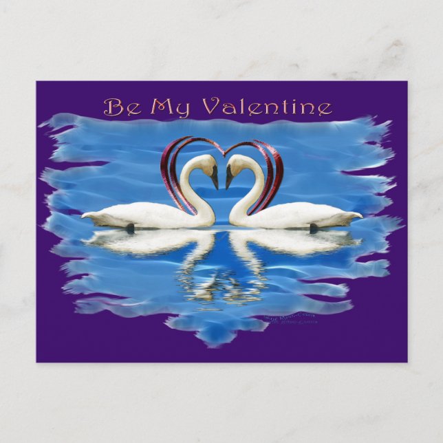 Cartes Pour Fêtes Annuelles Collection de cygne valentine (Devant)