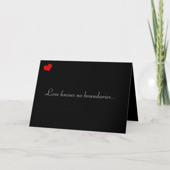 Cartes Pour Fêtes Annuelles Collection de Saint-Valentin : L'amour sait... (Devant)