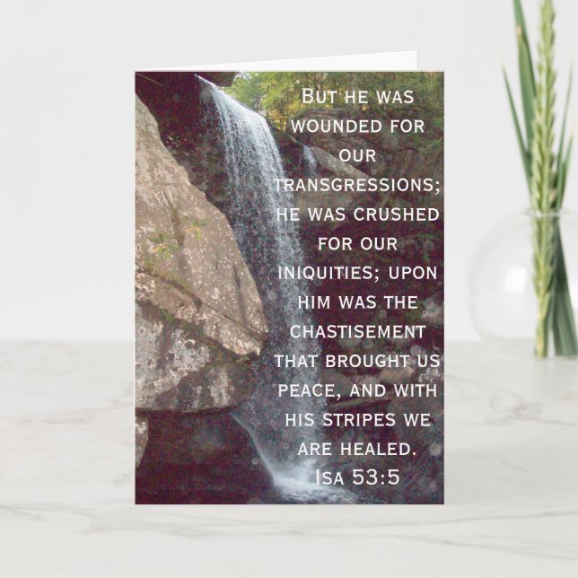 Cartes Pour Fêtes Annuelles Collection d'Isaïe 53 (Devant)