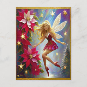 Cartes Pour Fêtes Annuelles Collection Fée de Noël - Cheveux Blond Miel