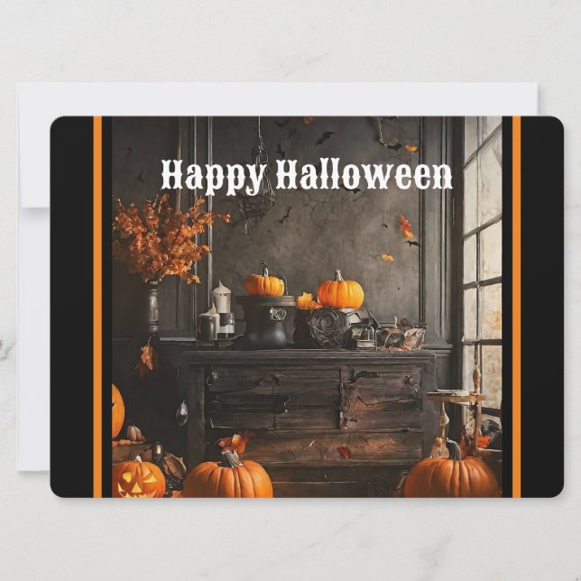 Cartes Pour Fêtes Annuelles Collection Halloween éffrayante (Devant)