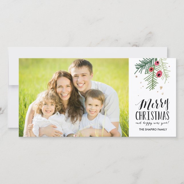Cartes Pour Fêtes Annuelles Collection Joyeuse Baie (Devant)