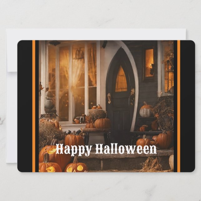 Cartes Pour Fêtes Annuelles Collection Maison Joyeux Halloween (Devant)