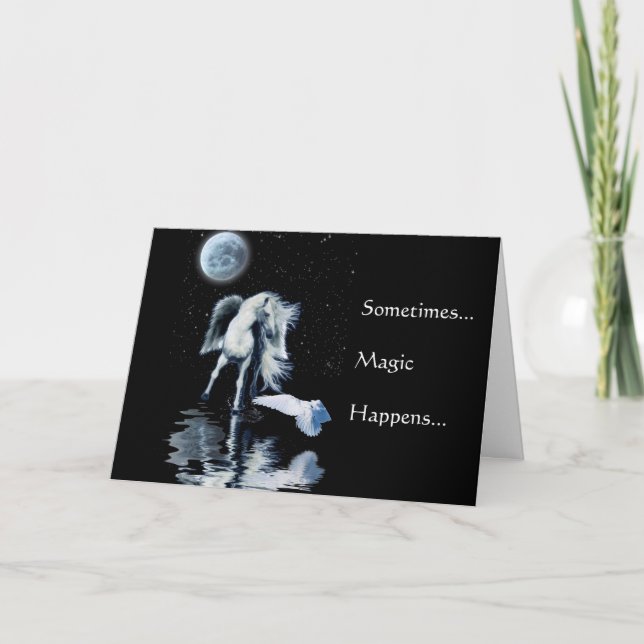 Cartes Pour Fêtes Annuelles Collection PEGASUS & WHITE RAVEN (Devant)