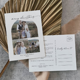 Cartes Pour Fêtes Annuelles Collection photo Boho moderne Noël de famille