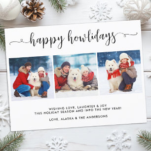 Cartes Pour Fêtes Annuelles Collection photo de chien moderne Noël Joyeux Howl