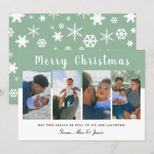 Cartes Pour Fêtes Annuelles Collection photo moderne élégante Joyeux Noël