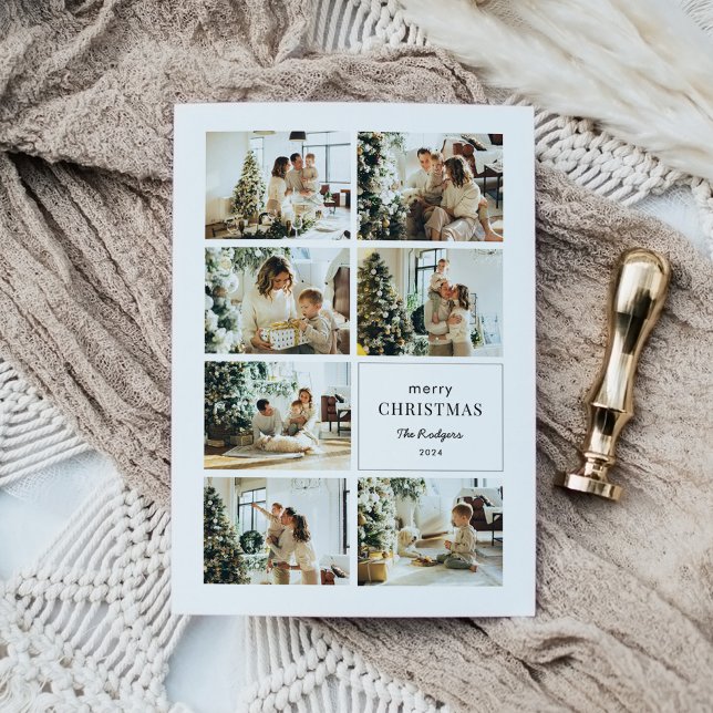 Cartes Pour Fêtes Annuelles Collection photo moderne Joyeux Noël (Créateur téléchargé)