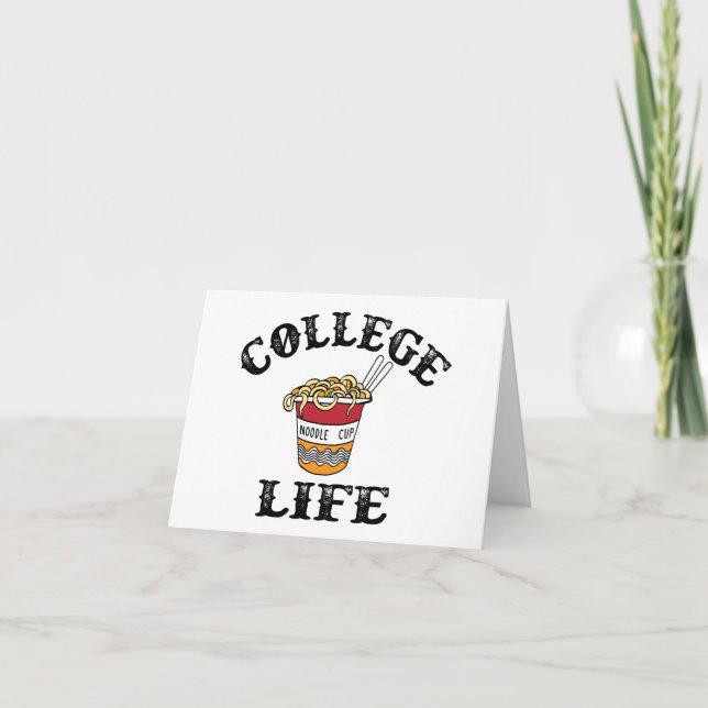 Cartes Pour Fêtes Annuelles College Ramen (Devant)