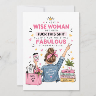 Cartes Pour Fêtes Annuelles Collègue féminine qui part - Drôle de collègue qui
