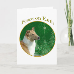 Cartes Pour Fêtes Annuelles Collie Peace
