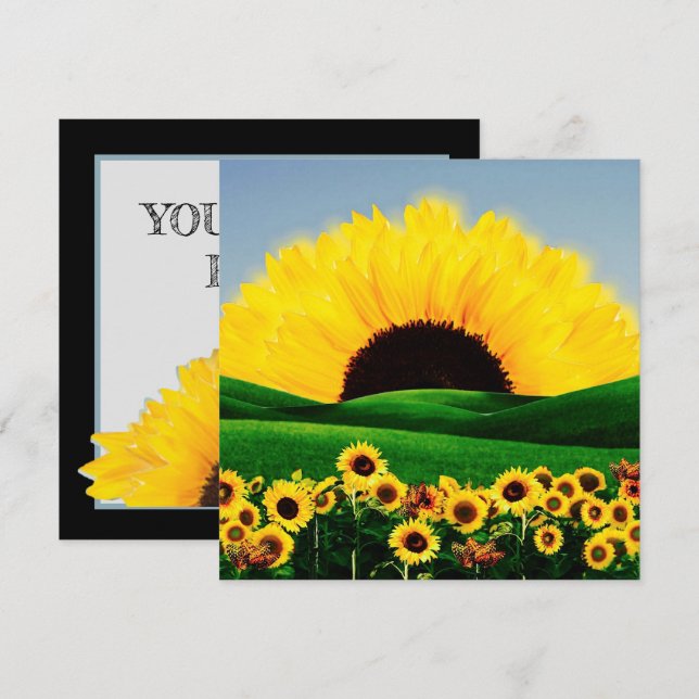 CARTES POUR FÊTES ANNUELLES COLLINE DU SOL (Devant / Derrière)