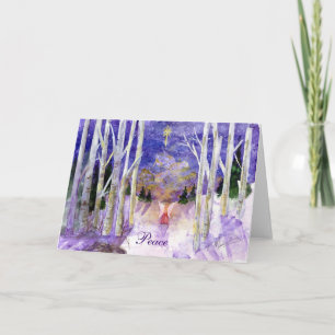 Cartes Pour Fêtes Annuelles "Colombe de la paix de l'ange "