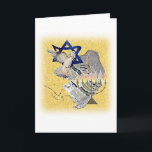 Cartes Pour Fêtes Annuelles Colombe Tallit Menorah avec l'arrière - plan<br><div class="desc">Cette belle conception incorpore le Magan David,  colombe,  Tallit et Menorah - avec l'arrière - plan.</div>