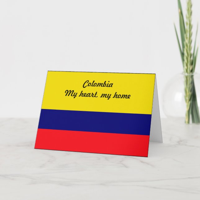 Cartes Pour Fêtes Annuelles Colombie (Devant)