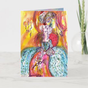 Cartes Pour Fêtes Annuelles COLOMBINA Mascarade Vénitienne Mascarade Masque