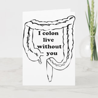 Cartes Pour Fêtes Annuelles Colon Live Without You !