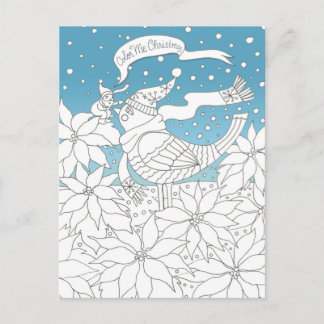 Cartes Pour Fêtes Annuelles Color Me Christmas Coloriage Livre Art