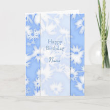 Color Me Daisers Sky Blue Birthday Card