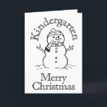 Cartes Pour Fêtes Annuelles Coloration Dans Snowman Kindergarten Activité Enfa<br><div class="desc">Cette amusante carte de noël noir et blanc présente un mignon bonhomme de neige sur le devant pour que vos garçons et filles puissent colorier. À l'intérieur d'une activité pour votre classe de maternelle à terminer, combien de bonhommes de neige peuvent-ils compter. Un petit travail pour les parents et les...</div>