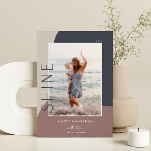 Cartes Pour Fêtes Annuelles Colorbloc brillant Hanoukka photo verticale