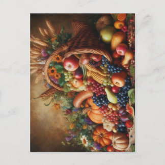 Cartes Pour Fêtes Annuelles Coloré/Action de grâces/Cornucopie/automne
