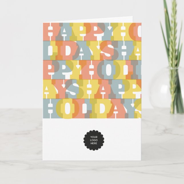 Cartes Pour Fêtes Annuelles Coloré bonnes fêtes (Devant)