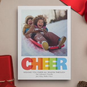 Cartes Pour Fêtes Annuelles Coloré Chevaucher Cheveux Noël Photo