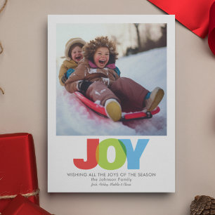 Cartes Pour Fêtes Annuelles Coloré Joyeux Joyeux Noël Souhait Photo