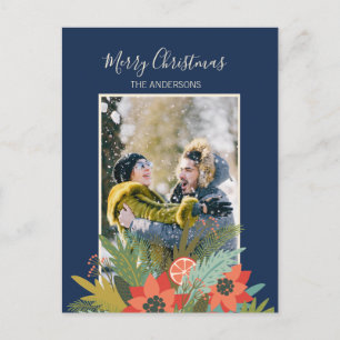 Cartes Pour Fêtes Annuelles Coloré Retro Noël boîte cadeau photo