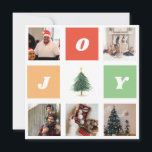 Cartes Pour Fêtes Annuelles Colorful Joy Christmas Tree Photo Collage<br><div class="desc">Accueillez votre famille et vos amis avec cette photo collage carte Noël avec un arbre de Noël au centre. Personnalisez le texte à l'arrière. Crédit photo : unsplash.com Veuillez remplacer les photos par les vôtres.</div>