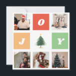Cartes Pour Fêtes Annuelles Colorful Joy Christmas Tree Photo Collage<br><div class="desc">Accueillez votre famille et vos amis avec cette photo collage carte Noël avec un arbre de Noël au centre. Personnalisez le texte à l'arrière. Crédit photo : unsplash.com Veuillez remplacer les photos par les vôtres.</div>