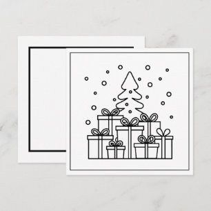 Cartes Pour Fêtes Annuelles Coloriage de Noël festif