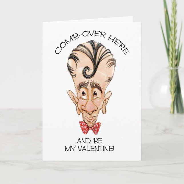 Cartes Pour Fêtes Annuelles Comb-over (Devant)