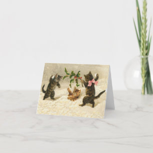 Cartes Pour Fêtes Annuelles Combat de boule de neige de la bande dessinée de N