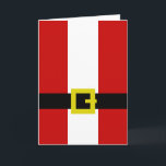 Cartes Pour Fêtes Annuelles Combinaison père Noël<br><div class="desc">La ceinture et la fourrure de Père Noël très reconnaissables</div>