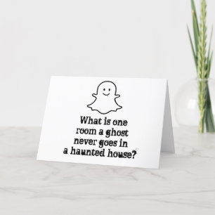 CARTES POUR FÊTES ANNUELLES COMÉDIEN FANTÔMATIQUE POUR HALLOWEEN