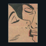 Cartes Pour Fêtes Annuelles Comic Roy Lichtenstein Style Kiss<br><div class="desc">Baiser de style comique rétro</div>