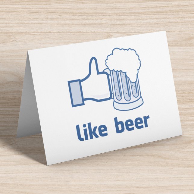 Cartes Pour Fêtes Annuelles Comme la bière (Créateur téléchargé)