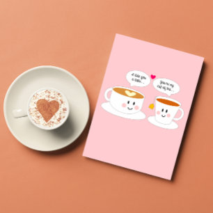 Cartes Pour Fêtes Annuelles Comme toi Une Latte Valentine's Card