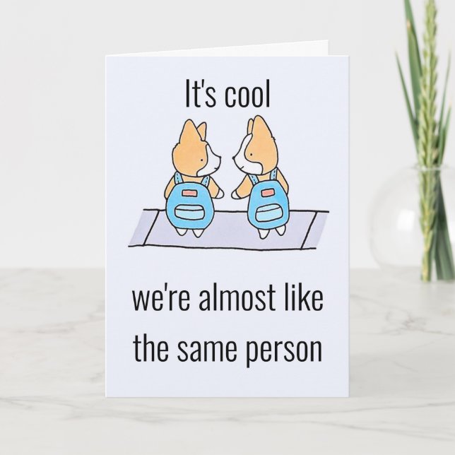 Cartes Pour Fêtes Annuelles Comme Twins Funny Birthday Humour Card (Devant)