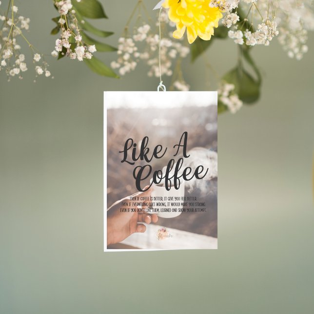 Cartes Pour Fêtes Annuelles Comme un café (Créateur téléchargé)