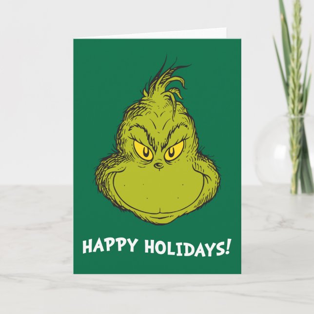 Cartes Pour Fêtes Annuelles Comment Grinch Stole Christmas Classic Grinch (Devant)
